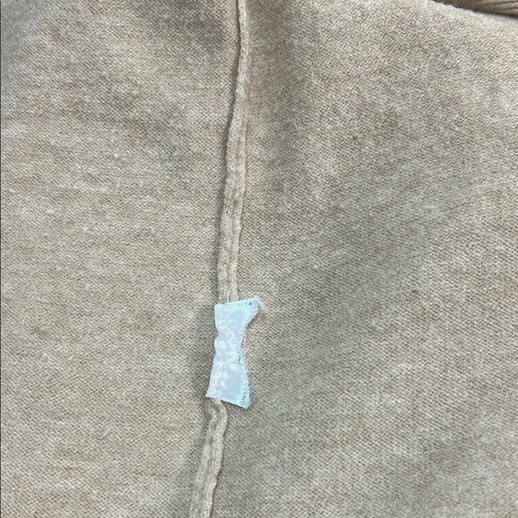 Mango MNG Dress Knit Sweater Beige Tan Sleeveless Mock Neck Sheath Side Split - Picture 9 of 13